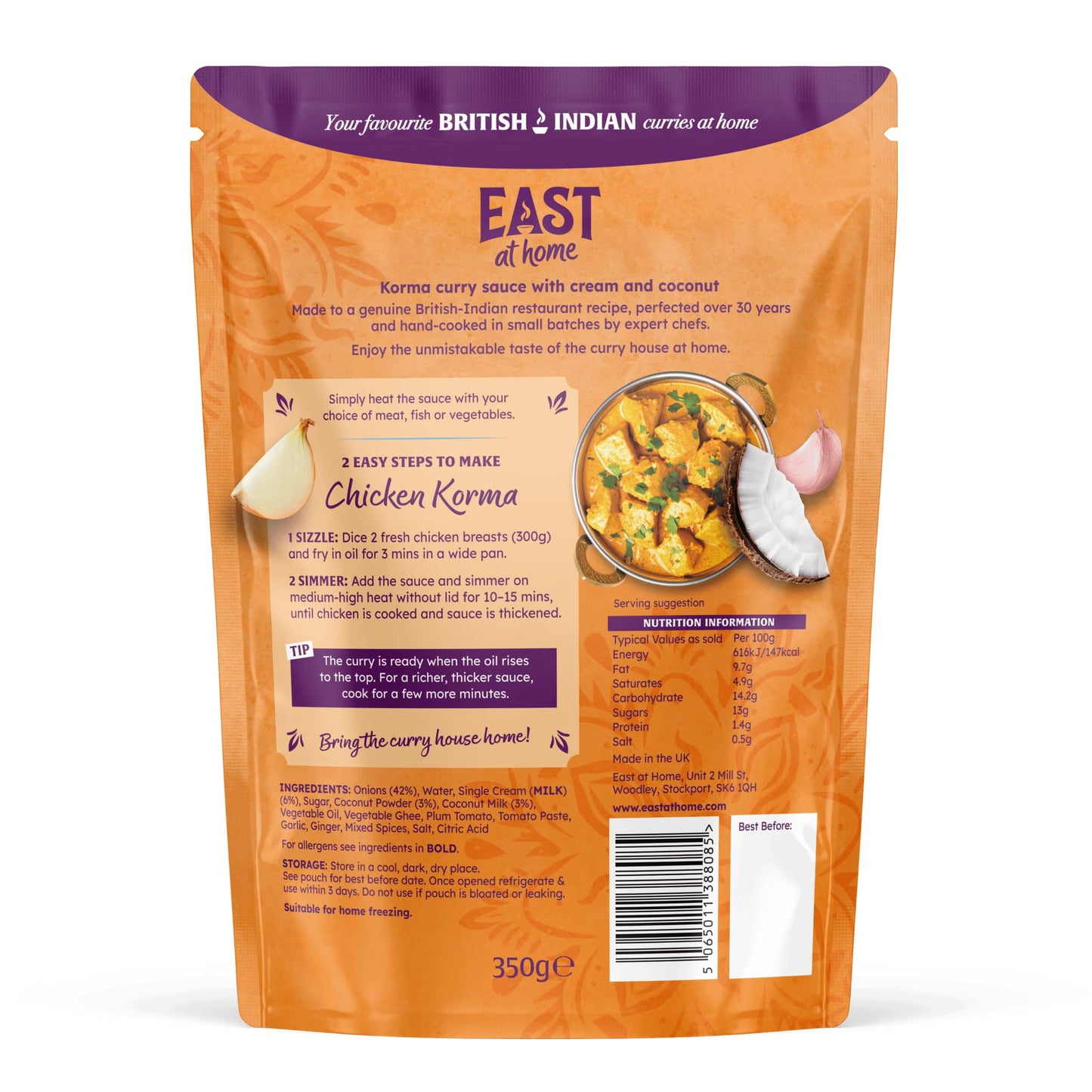 Korma Curry Sauce