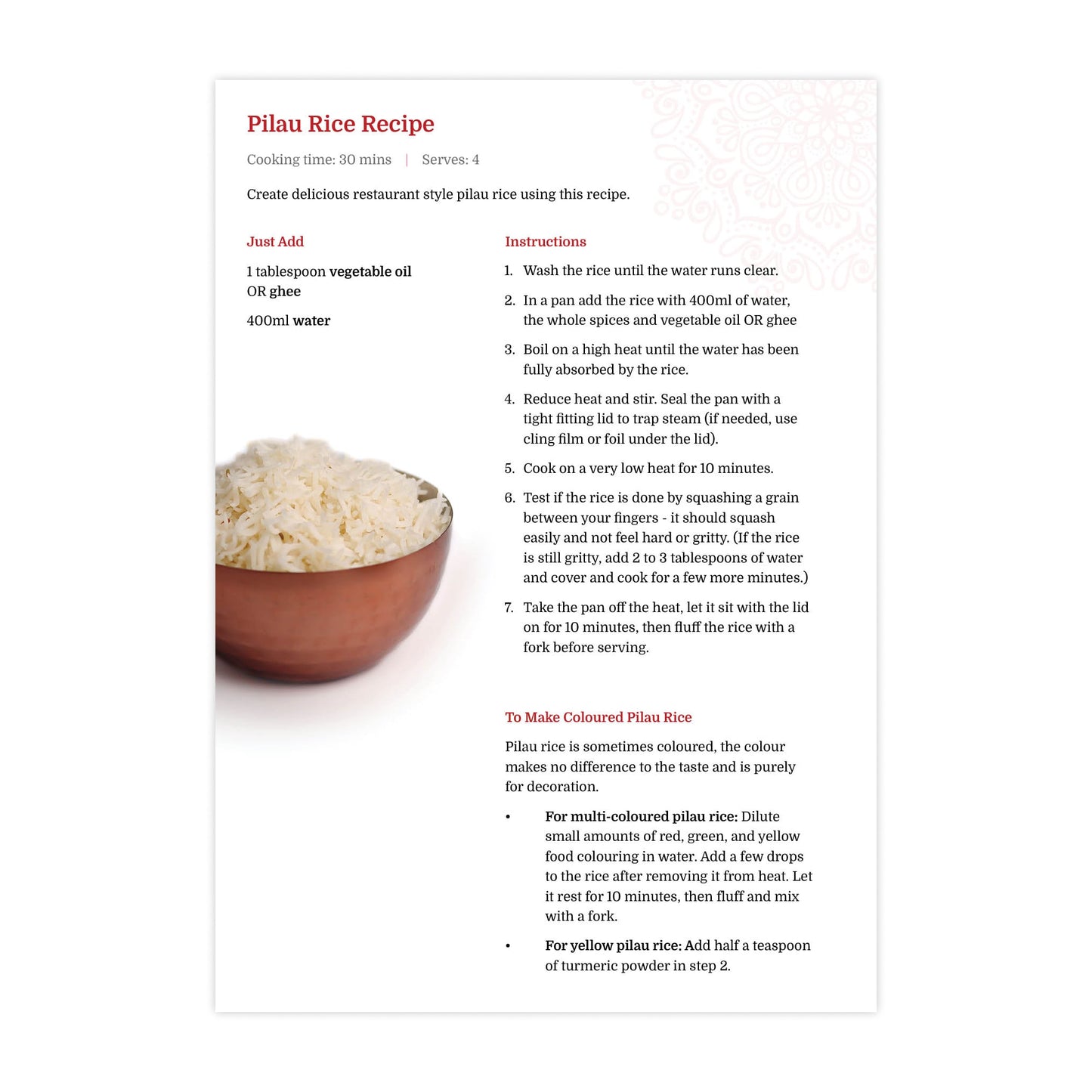 Pilau Rice Kit